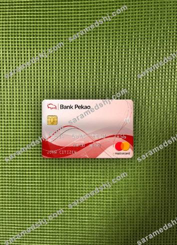 Poland Bank Pekao S.A bank mastercard photolook front